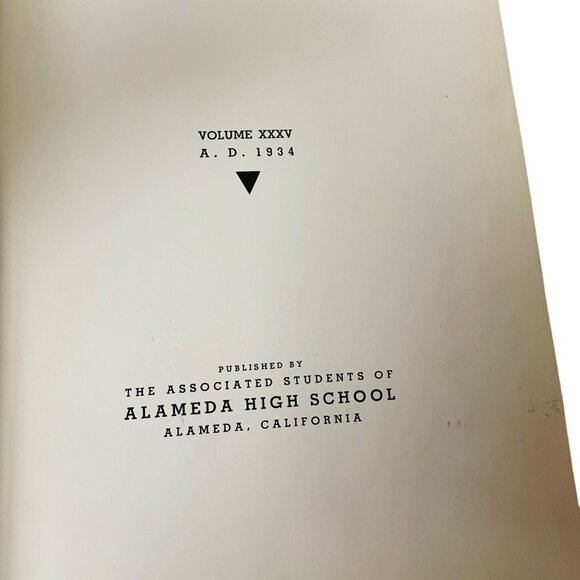 Vintage 1934 Alameda High School Yearbook - Picture 4 of 11